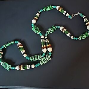 Pottery Owl southwest Necklace